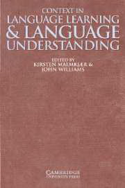 Context in Language Learning and Language Understanding()