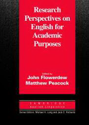 Research Perspectives on English for Academic Purposes