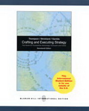 Crafting and Executing StrategyG The Quest for Competitive AdvantageG Concepts and Cases(2010  17  )