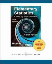 ELEMENTARY STATISTICS: A STEP BY STEP APPROACH 6/E (A BRIEF VERSION)(IE)