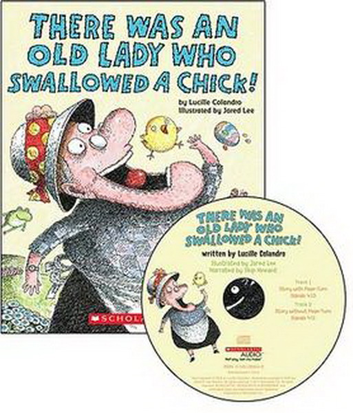 There Was an Old Lady Who Swallowed a Chick! (Book + Audio CD) @ѱCC]F@p